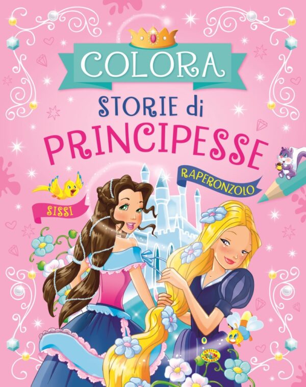 Colora storie di principesse. ediz. illustrata