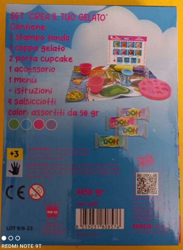 Pasta da modellare Gift Box DOH ICE CREAM - con accessori - crea il tuo gelato