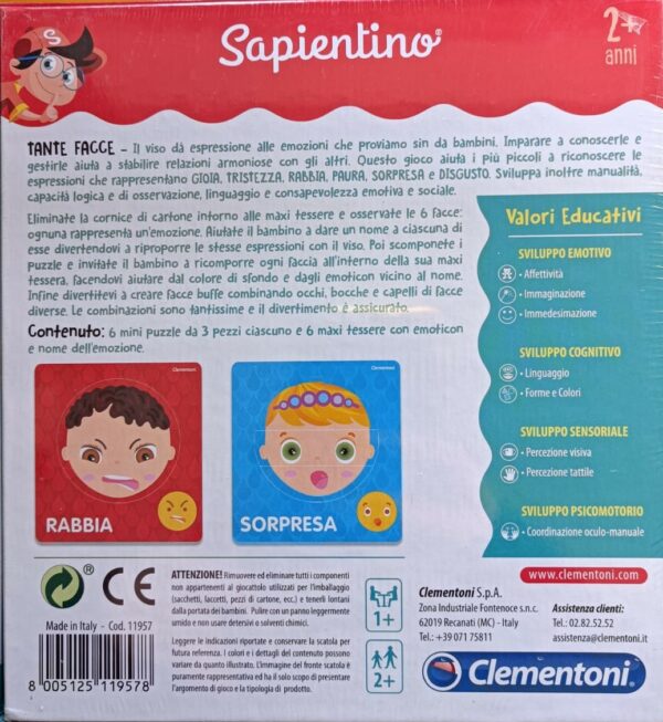 SAPIENTINO BABY - TANTE FACCE - 2 anni +