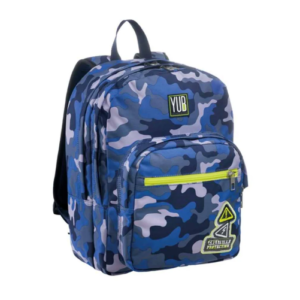 Zaino organizzato Yub DayDenim Zaino Scuola Doppio Scomparto maculato