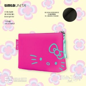 Bustone Big in neoprene TintaUNITA Hello Kitty - cm 23,5x18x4 - fucsia