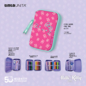 Astuccio One Time TintaUNITA Hello Kitty fucsia/orsetto