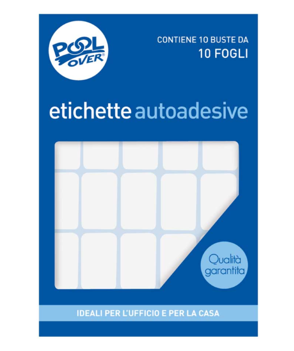 Etichette Bianche Permanenti - 34x10 mm -40 etichette per foglio -10 fogli-AP025