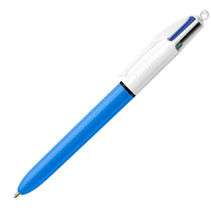 Penna a sfera a scatto multifunzione 4 Colours Classic - punta 1,0mm - fusto blu