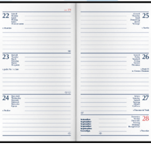 Agenda tascabile settimanale 6.5x10 mod. caribe - Linea Synergy