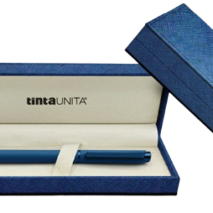 Penna a sfera in metallo TintaUnita Design in cofanetto PU Deluxe