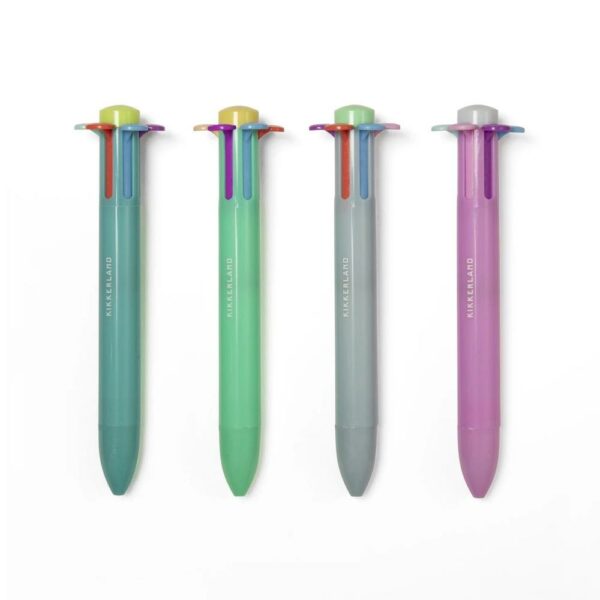 Penna fiore arcobaleno KIKKERLAND 6 colori