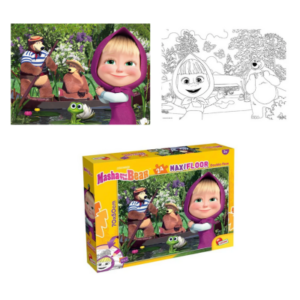 Lisciani Maxifloor Double Face- Masha and the Bear 24pz