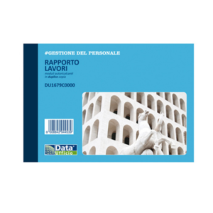 Blocco rapporto lavori - 50/2 copie autoricalcanti - DU1679C0000 - Data Ufficio