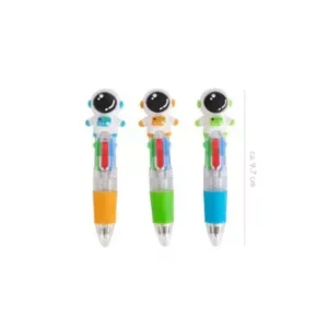 Penna multicolor con topper Space Adventure