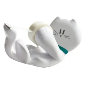 Dispenser Kitty - 1 rotolo Scotch Magic 810 1,9 cm x 7,5 m incluso - bianco