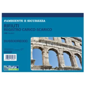 Registro carico/scarico rifiuti - 100 copie - 29,7 x 21,5cm - DU6930RE000 RENTRI