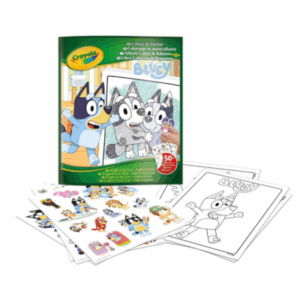 Album da Colorare con Sticker BLUEY, 32 pagine e 4 fogli di adesivi