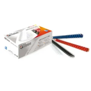 Dorsi spirale - 21 anelli - plastica - 10 mm - nero - Titanium - scatola 100 pez