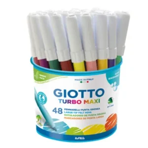 Pennarelli Turbomaxi - punta 5mm - colori assortiti - Giotto - barattolo 48 pz