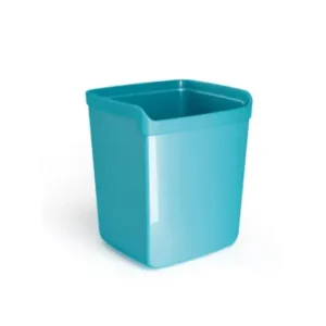 Bicchiere portapenne Mydesk - 8,7x7,4x10 cm - turchese - Arda