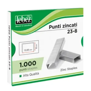 Punti KH - 23/23 - alti spessori - acciaio zincato - metallo - conf. 1000 pezzi