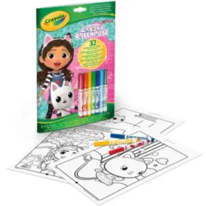Album attività & coloring Gabby's Dollhouse + pennarelli colorati - Crayola
