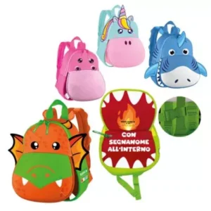 Zainetto Tinta Unita Kids Plus con Flap