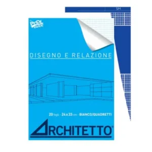 Album quaderno e relazione - 20 fogli - cm 24x33 - 5 mm