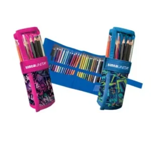 Astuccio Tinta Unita Teen a rotolo pastelli