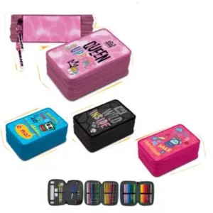 Astuccio Triplo Tinta Unita Zoo