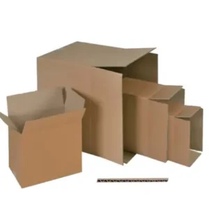 Scatola per imballo - onda singola - 43 x 30,4 x 21,8 cm - cartone - avana