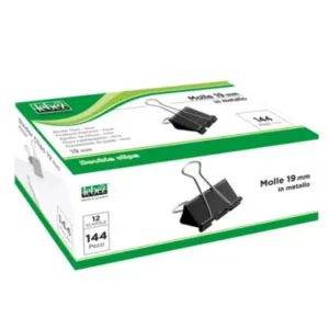 Molla Double Clips - 1,9 cm - nero
