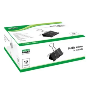 Molla Double Clips - 4,1 cm - nero