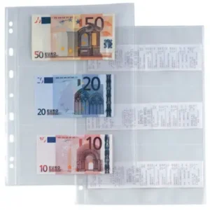 *PROMO PACK* Buste forate Atla 6S - porta banconote/scontrini - 6 spazi-PP-21x29,7cm - liscio