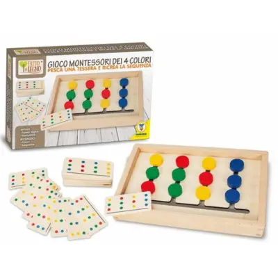 FATTO DI LEGNO - GIOCO MONTESSORI DEI 4 COLORI