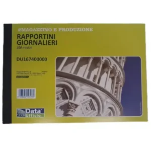 Blocco rapportini giornalieri 100 moduli DU167400000 - cm 11,5x16,5