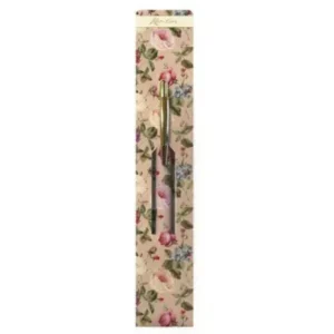 Penna a scatto linea "Rose" con astuccio segnalibro