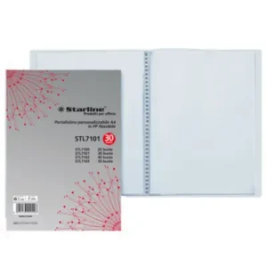 Portalistini personalizzabile - PP - 22 x 30 cm - 30 buste - trasparente