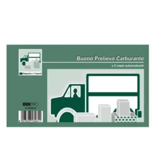 *PROMO PACK* Blocco prelievo carburante - 50/50 fogli autoricalcanti - 9,9 x 17cm EDIPRO