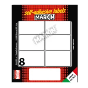 Etichette adesive - in carta - permanenti - 56 x 34 mm - et/fg -10 fogli bianco