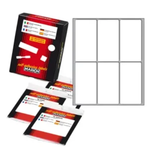 Etichette adesive - in carta - permanenti - 73 x 37 mm -6 et/fg-10 fogli -bianco