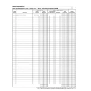 Registro beni ammortizzabili - 45 pagine numerate - 31 x 24,5 cm - DU136800000